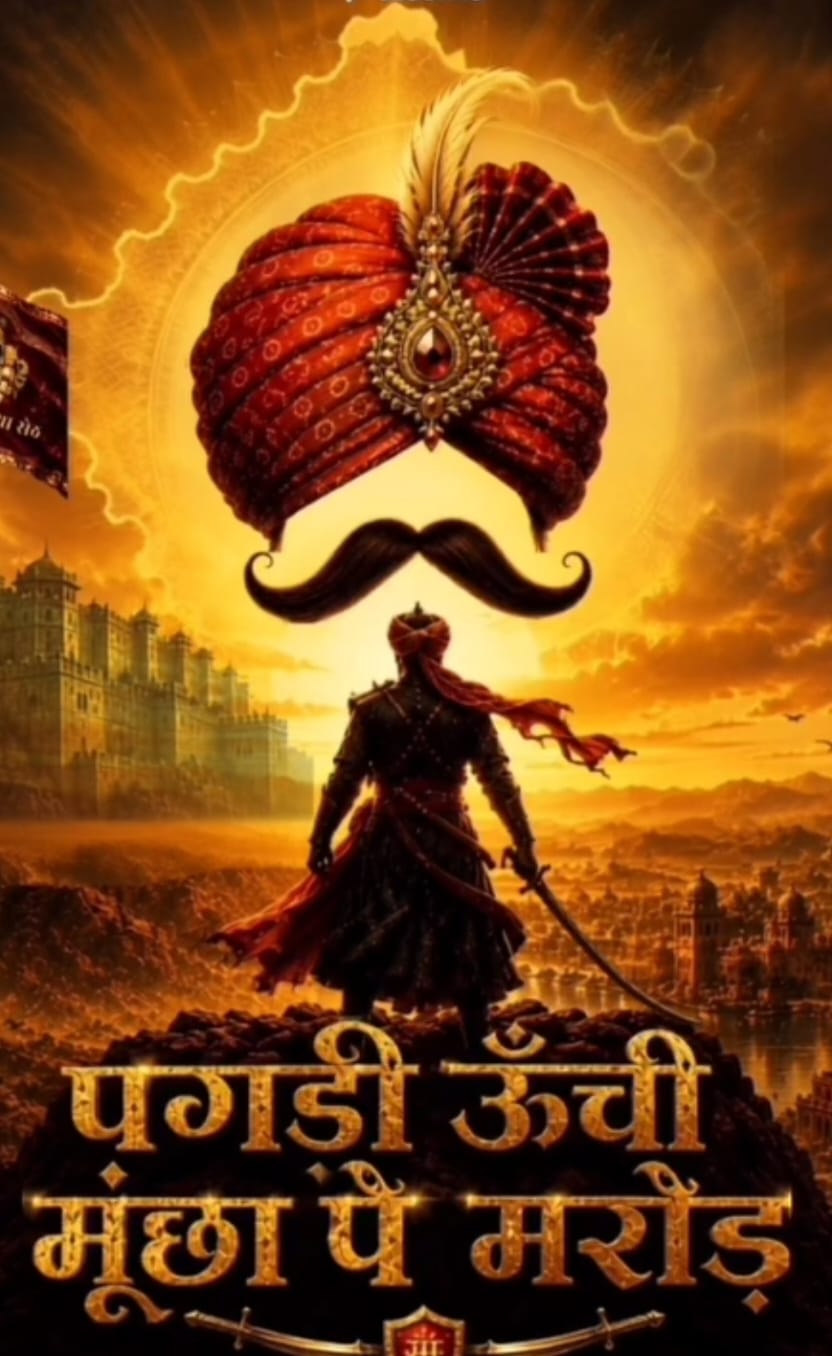 राजस्थानी फ़िल्म पगड़ी ऊंची मूंछा पे मरोड़ के पोस्टर का विमोचन