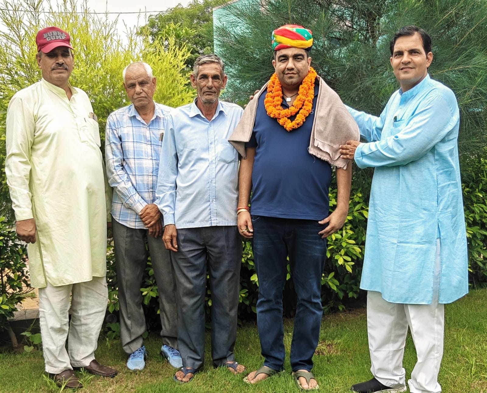 दानदाता ने की निर्माणाधीन तेजाजी मंदिर में सहयोग की घोषणा