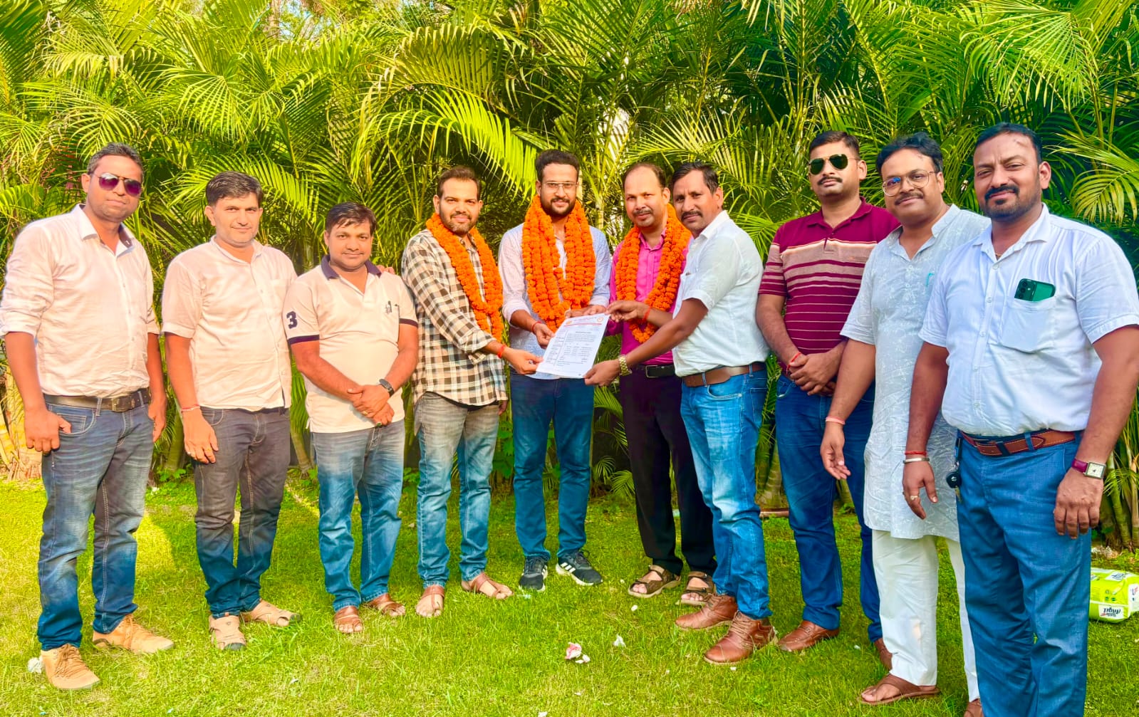 नवाबगंज ब्लॉक अध्यक्ष बने भरतवीर, मंत्री धीरज