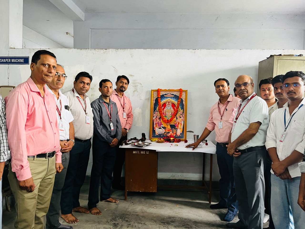 मैकेनिकल इंजीनियरिंग विभाग में मनाई गई भगवान विश्वकर्मा जयंती